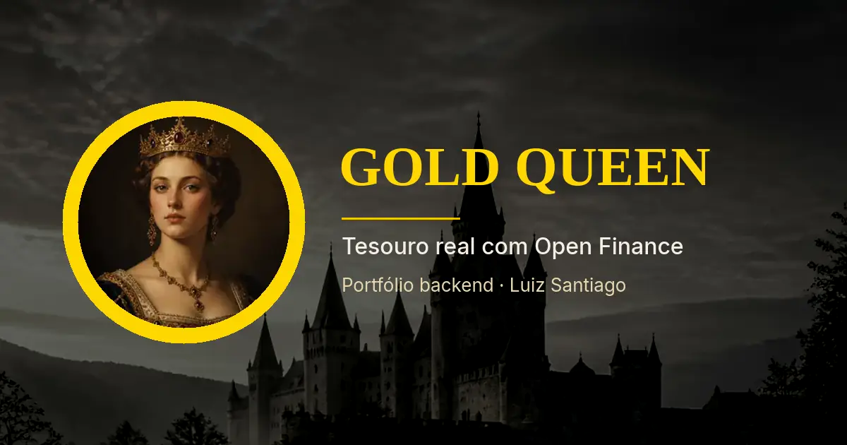Gold Queen — Painel de tesouraria em React ligado a uma API FastAPI com Open Finance e consultora de…